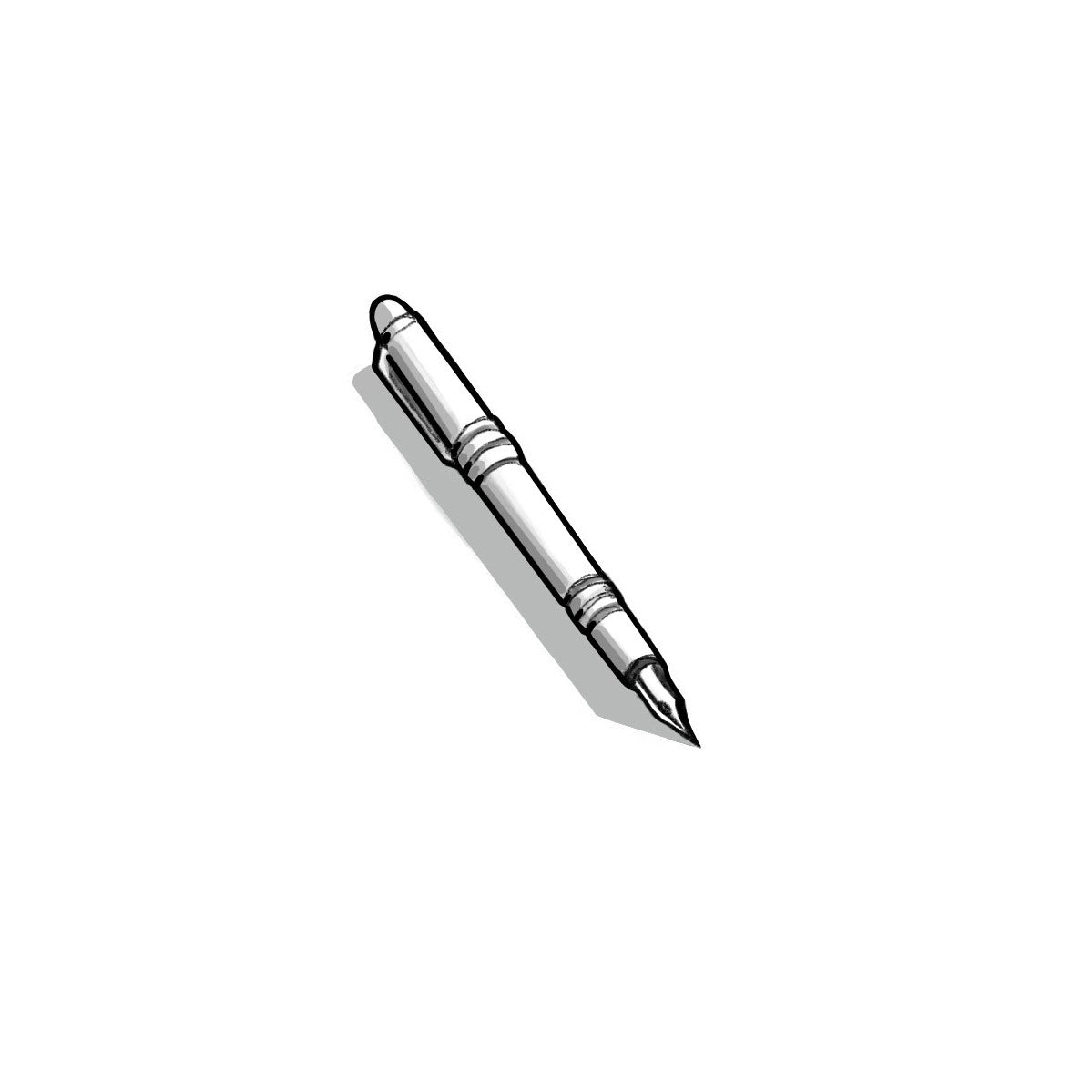 AKA White Ink Pen with Large Pearl – Rosa's Greek Boutique, Inc.
