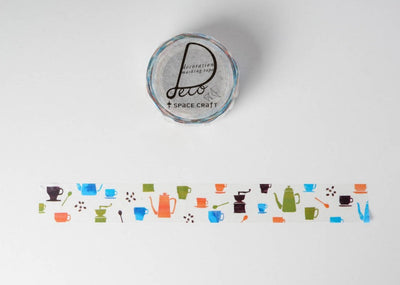 Round Top Space Craft Washi Tape - Coffee