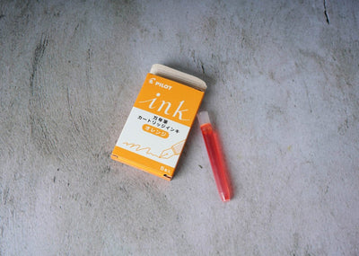 Pilot Ink Refill Cartridges - Set of 5 - Orange