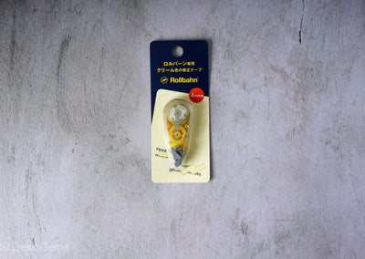 Rollbahn Cream Colored Correction Tape - Yellow Case