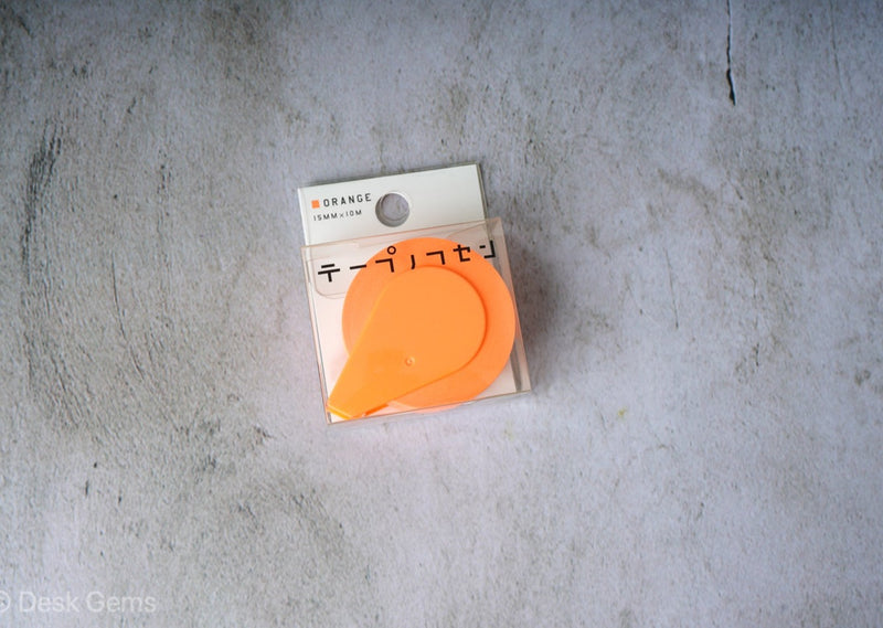 Yamato Sticky Note Tape Roll - Fluorescent Colors  - Orange