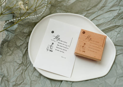Freckles Tea Wooden Block Stamp - Poems 