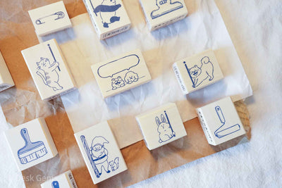Beverly "Washi Tape's Companion" Rubber Stamp (New Varieties Available!)