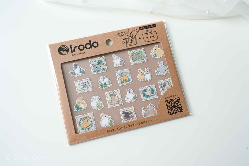 Papier Platz Irodo Transfer Stickers - Bunnies and Plants