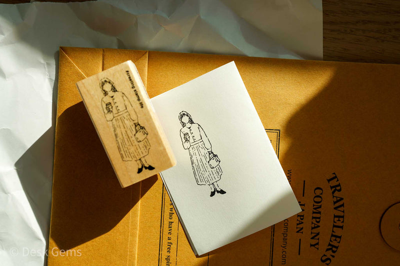 Kodomo No Kao Original Stamps - Coffee Girl