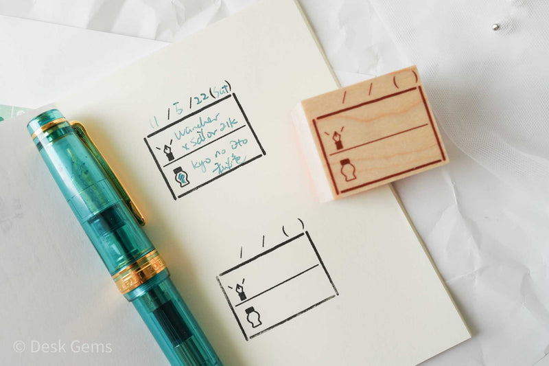 Littlelu Lifestyle Stamps - Inked Fountain Pen Record
