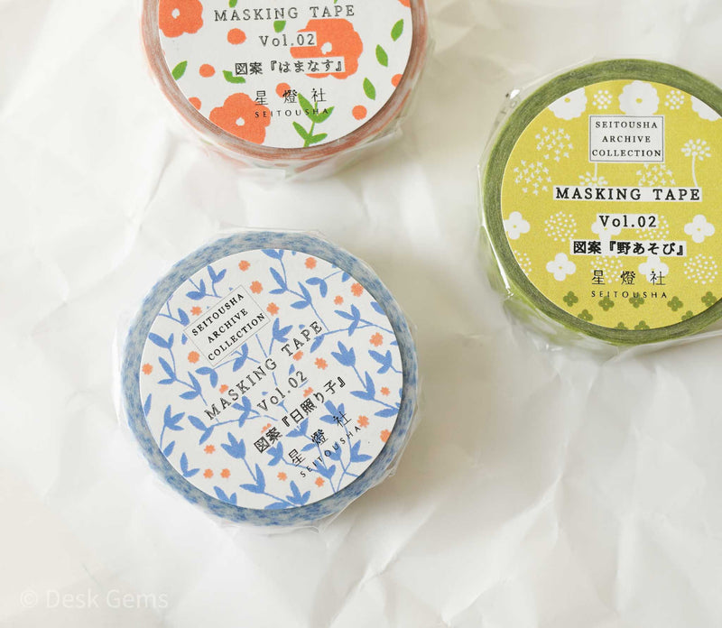 Seitousha Original Washi Tapes - Archive Collection Vol.2 (with New Varieties!)