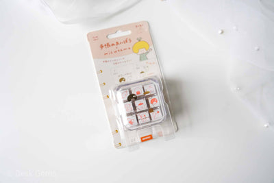 Beverly x Mizutama "Planner's Companion" Rubber Stamp Set - Mogu Mogu (Sticky Rice)