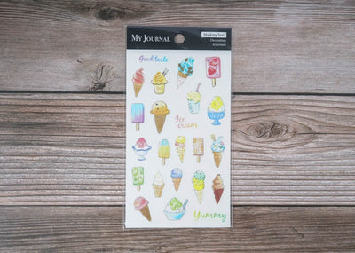 Pine Book My Journal Stickers - Ice Cream