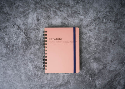 Rollbahn Notebook - Blush Pink Pocket