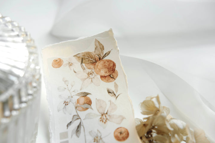 Freckles Tea Vol.3  Pure White Series Tape - Tangerine