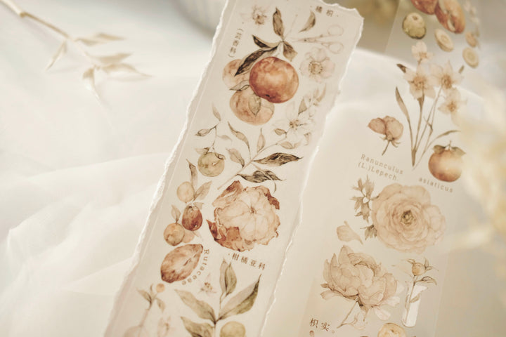 Freckles Tea Vol.3  Pure White Series Tape - Tangerine