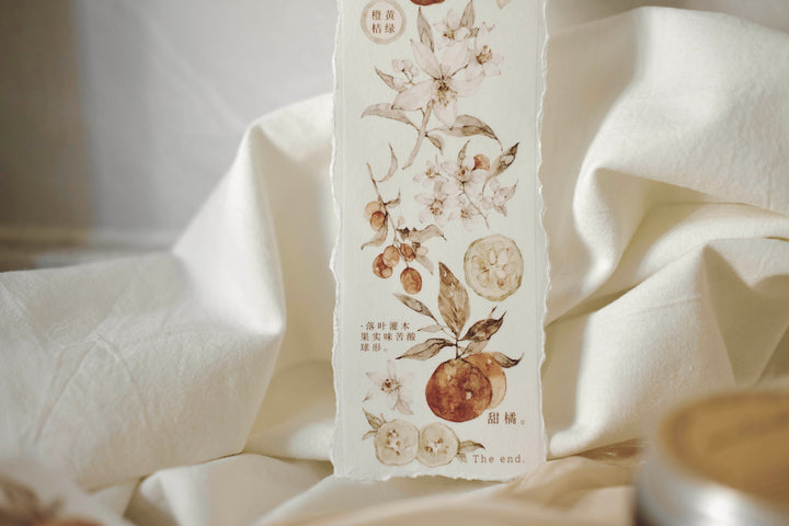 Freckles Tea Vol.3  Pure White Series Tape - Tangerine