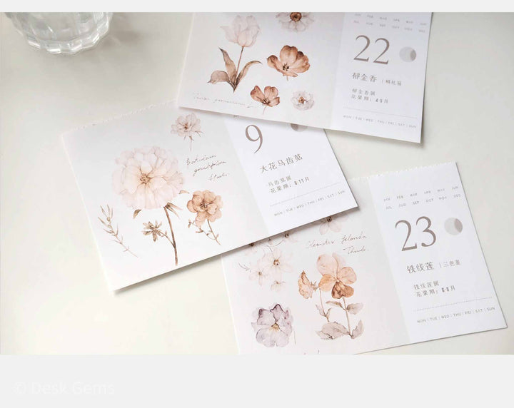 Freckles Tea Vol.3 Undated Calendar - Botanical Garden Freckles Tea Vol.3 Undated Calendar - Botanical Garden