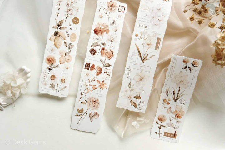 Freckles Tea Vol.3  Pure White Series Tape - Tea Brown