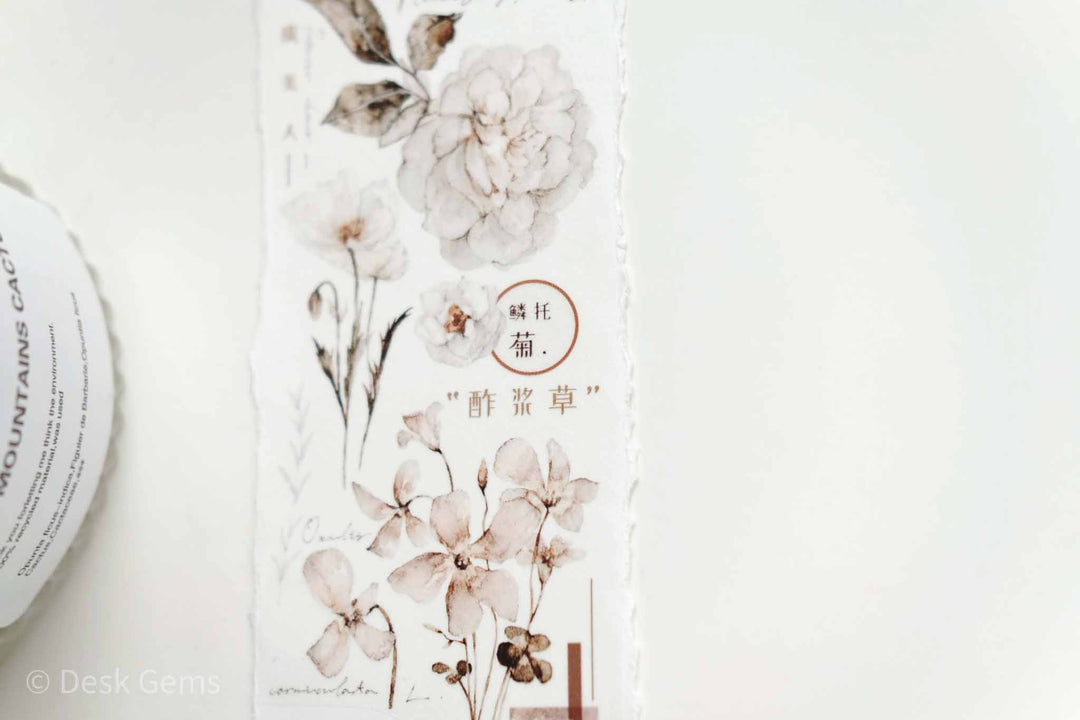 Freckles Tea Vol.3  Pure White Series Tape - Tea Brown