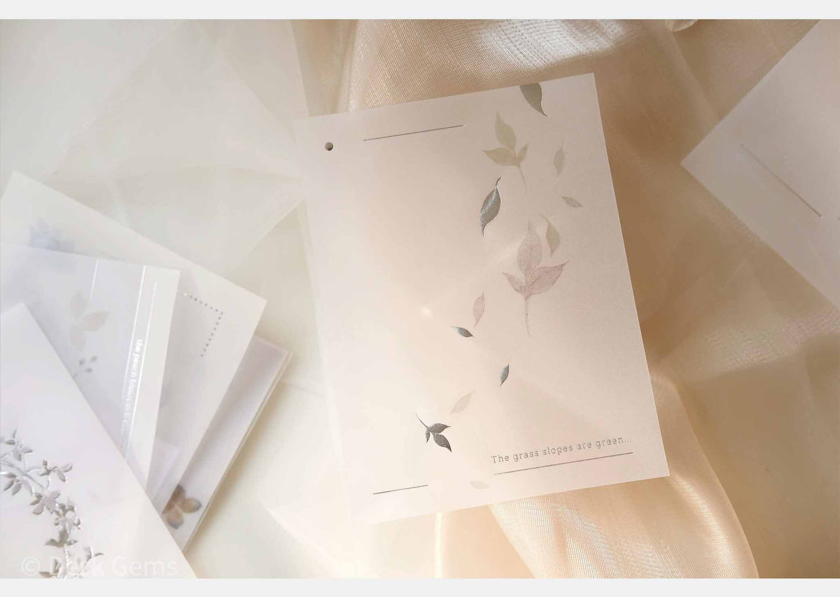 Freckles Tea Vol.3 Vellum Paper Set - Two Three Flowers 