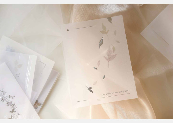 Freckles Tea Vol.3 Vellum Paper Set - Two Three Flowers 