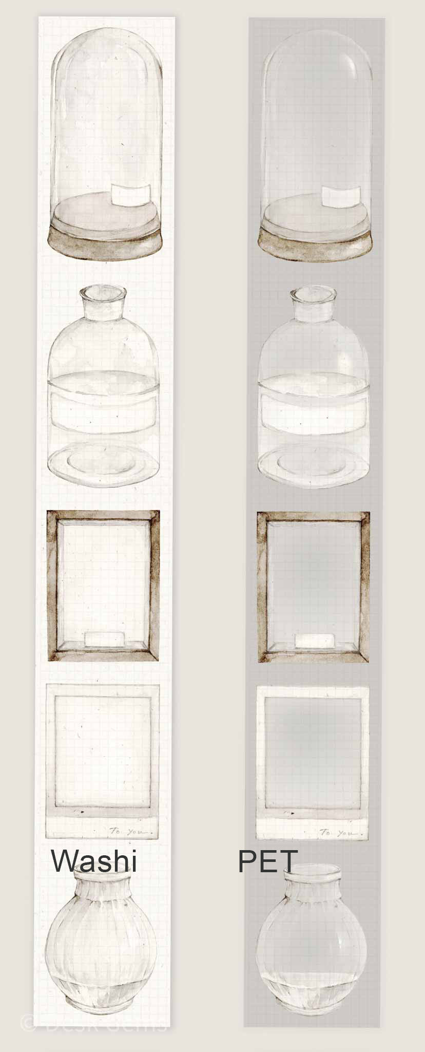 Freckles Tea Vol.3  Die-Cut Tape - Vases