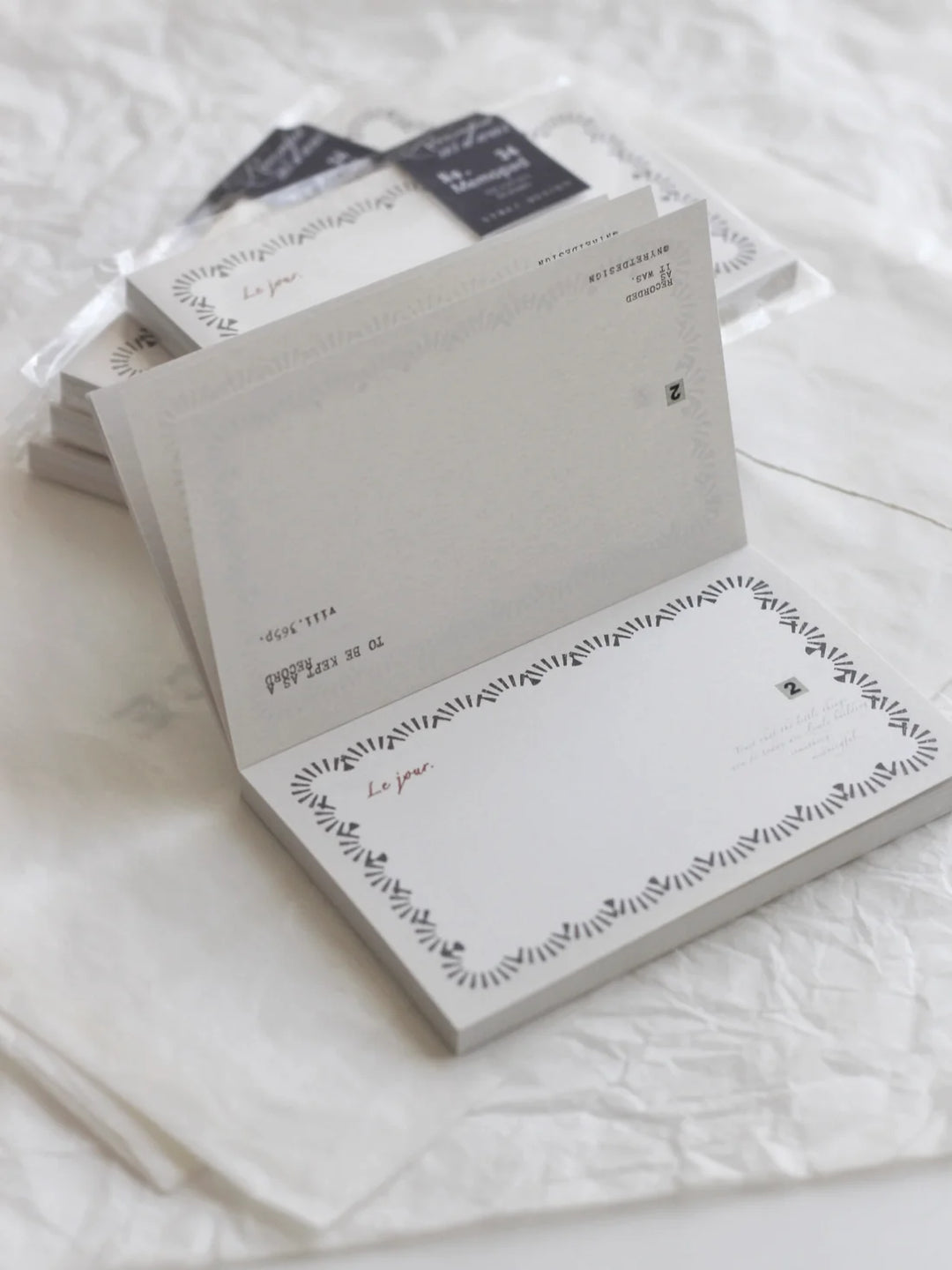 NYRET Design Original Memo Pad (No.31 - No.34) - Recorded as it was