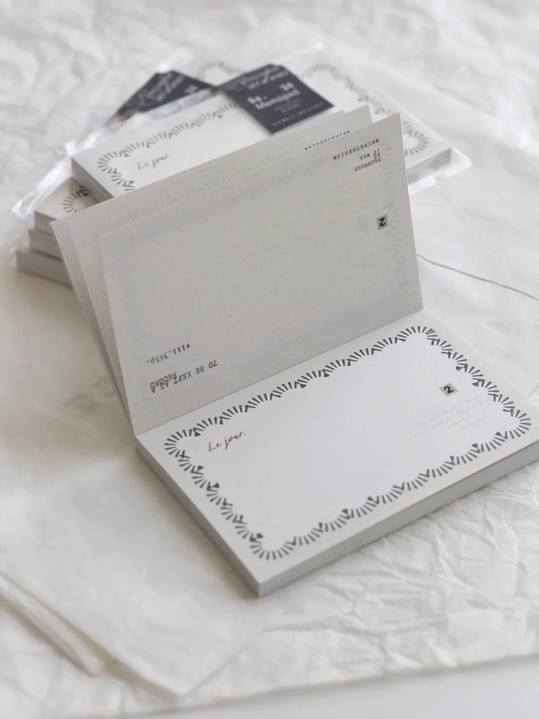 NYRET Design Original Memo Pad (No.31 - No.34) - Recorded as it was