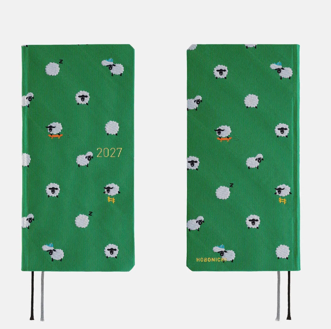 Hobonichi Techo Weeks 2027 - Bow &amp; Tie: Sheep Sheep Sheep