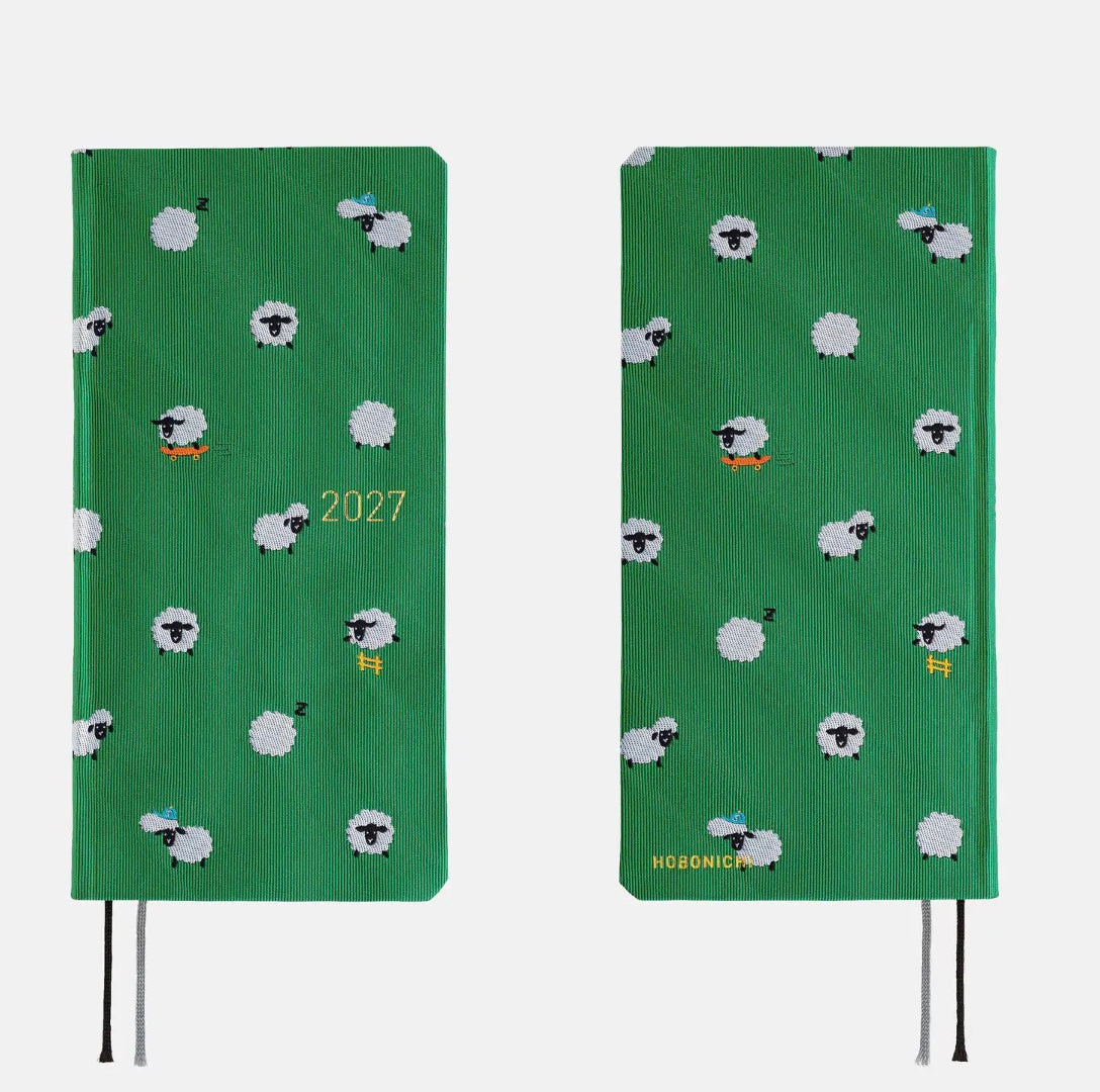 Hobonichi Techo Weeks 2027 - Bow &amp; Tie: Sheep Sheep Sheep