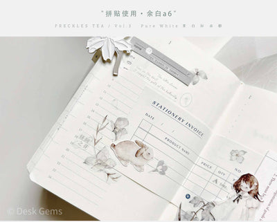 Freckles Tea Vol.3  Pure White Series Tape - Forest Poems