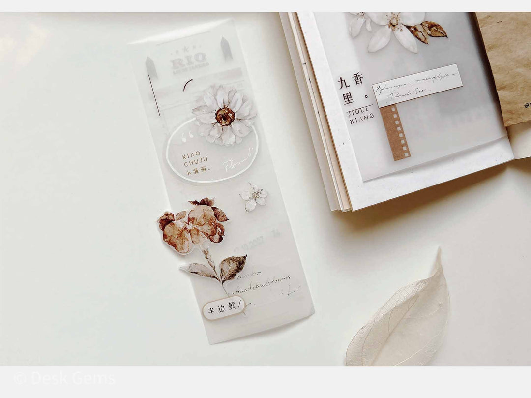 Freckles Tea Vol.3  Pure White Series Tape - Tea Brown
