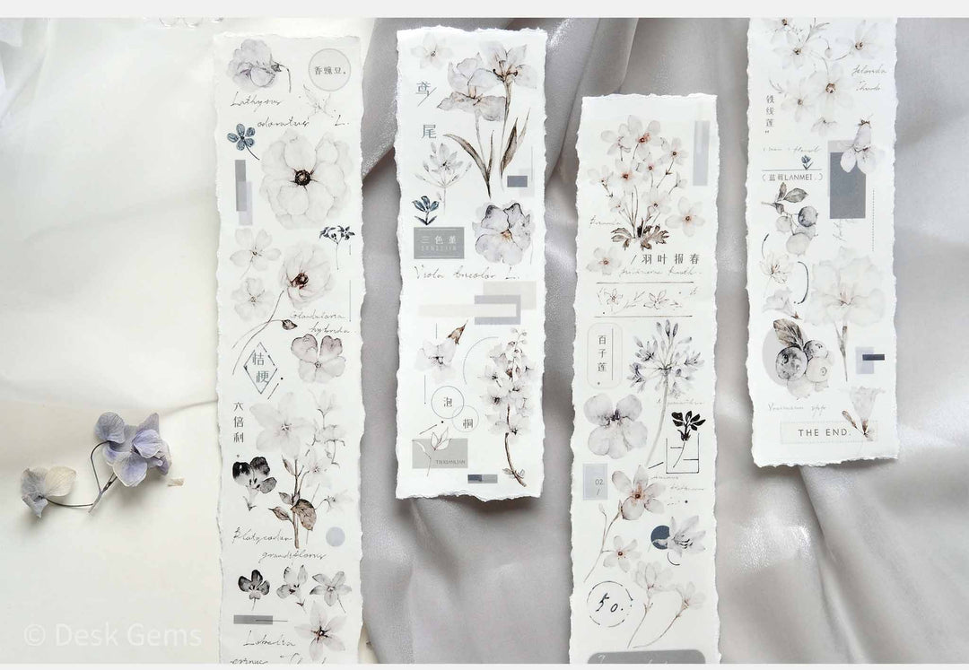 Freckles Tea Vol.3  Pure White Series Tape - Misty Blue
