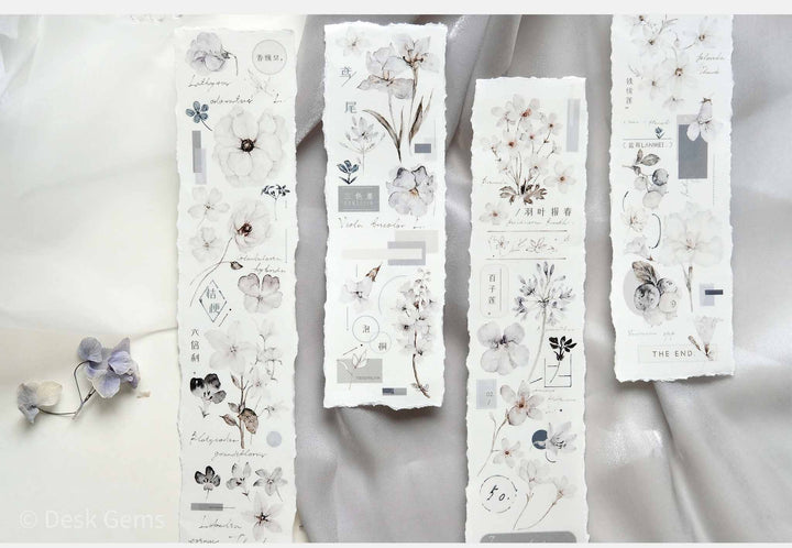 Freckles Tea Vol.3  Pure White Series Tape - Misty Blue