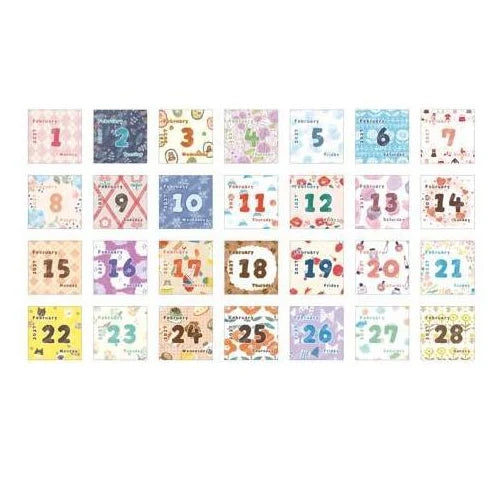 Furukawa Paper Boxed Mini Calendar 2027 - Patterns