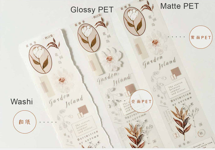 Freckles Tea Vol.3  Pure White Series Tape - Foliage