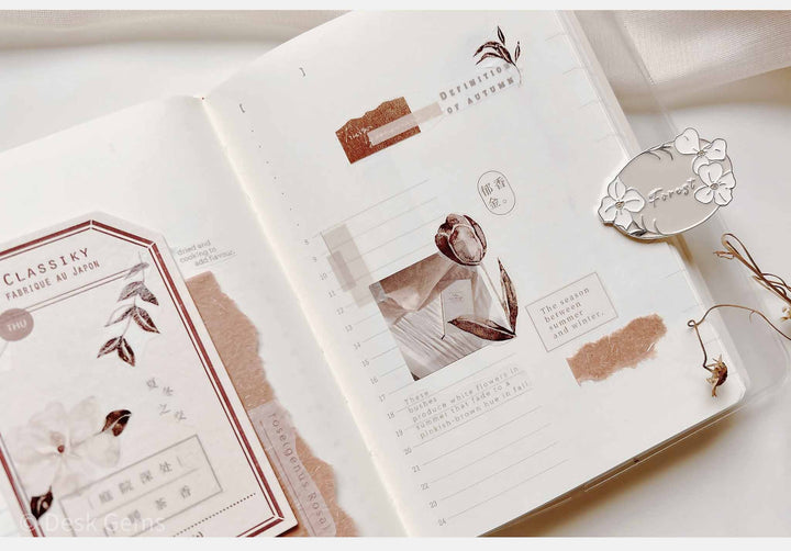 Freckles Tea Vol.3  Pure White Series Tape - Foliage