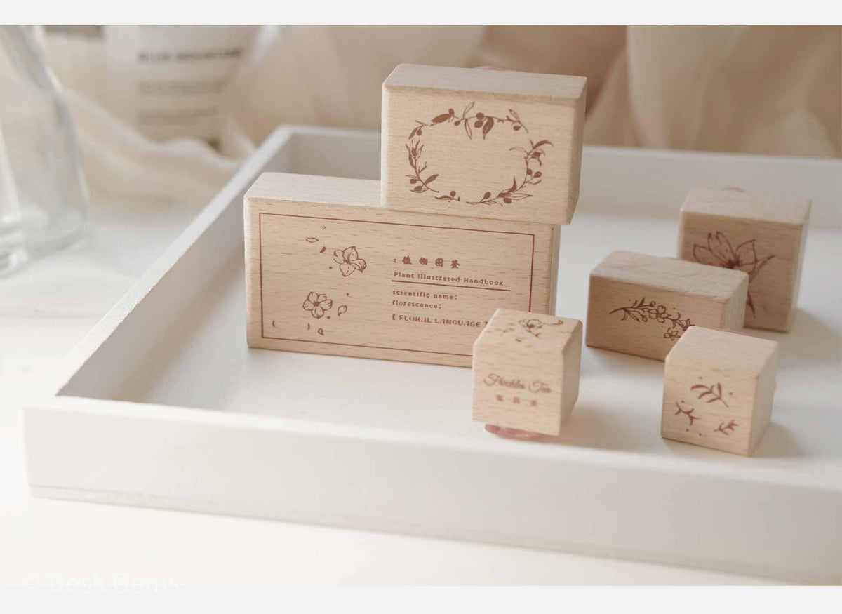 Freckles Tea Vol.3 Stamp Set - Flower and Leaf Notes
