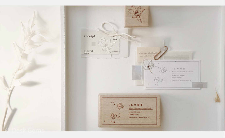 Freckles Tea Vol.3 Stamp Set - Flower and Leaf Notes