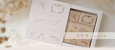 Freckles Tea Vol.3 Stamp Set - Flower and Leaf Notes