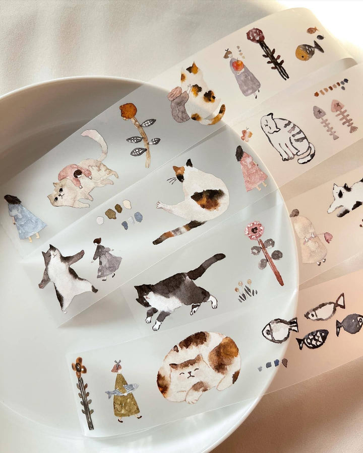 Pion Matte PET Tape - Cat Girl