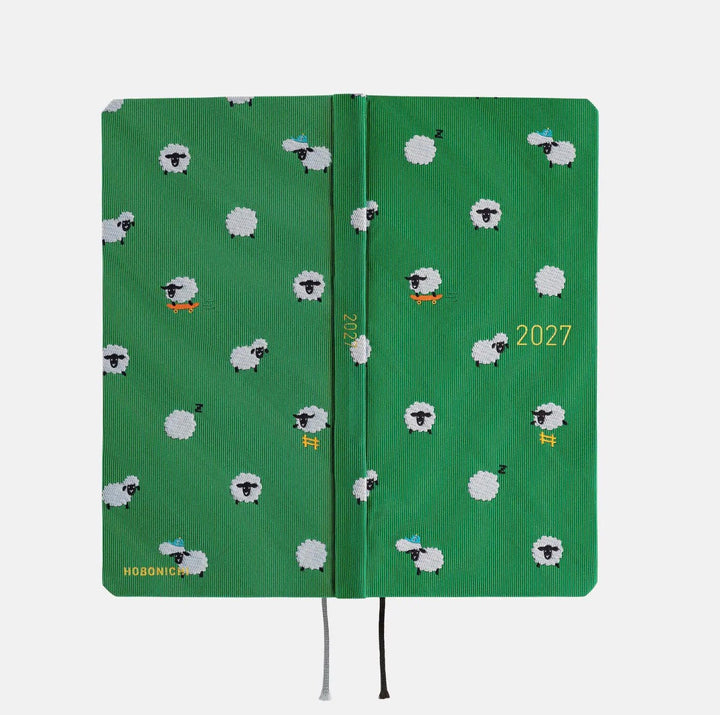Hobonichi Techo Weeks 2027 - Bow &amp; Tie: Sheep Sheep Sheep