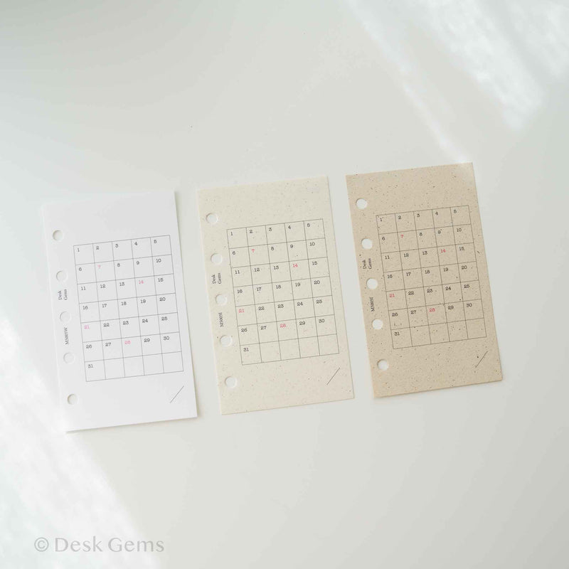 Desk Gems Le Mien Inserts - Single Habit Tracker (M5)