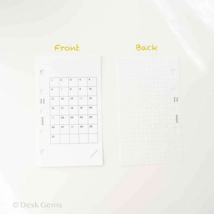 Desk Gems Le Mien Inserts - Single Habit Tracker (M5)