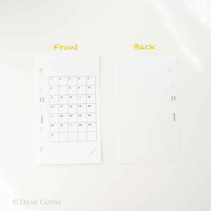 Desk Gems Le Mien Inserts - Single Habit Tracker (M5)