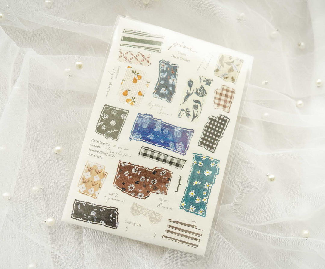 Pion Die-cut Paper Stickers - Cloth I