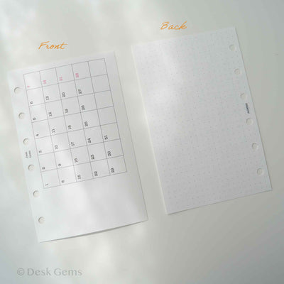 Desk Gems Le Mien Inserts - Single Habit Tracker (M6)