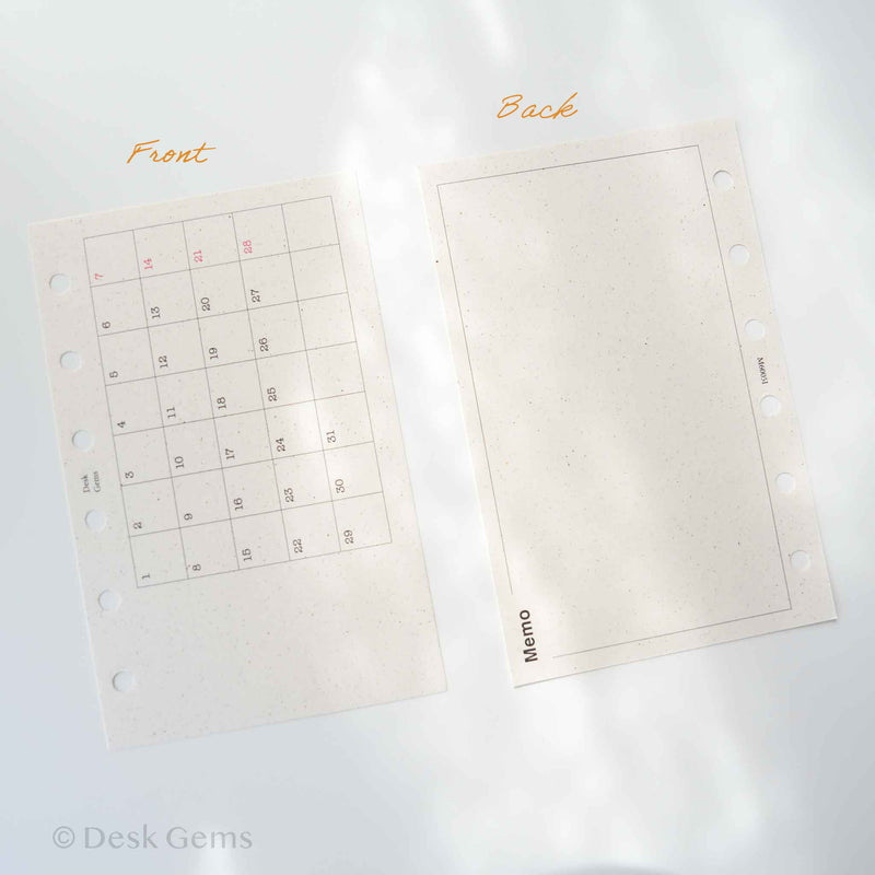 Desk Gems Le Mien Inserts - Single Habit Tracker (M6)