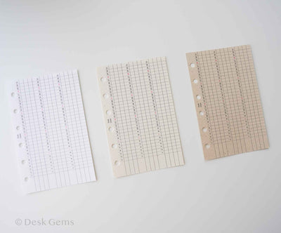 Desk Gems Le Mien Inserts - Multiple Habit Trackers (M6)