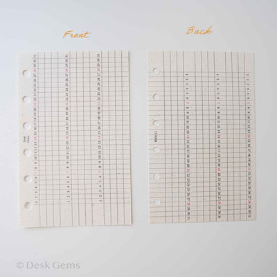 Desk Gems Le Mien Inserts - Multiple Habit Trackers (M6)