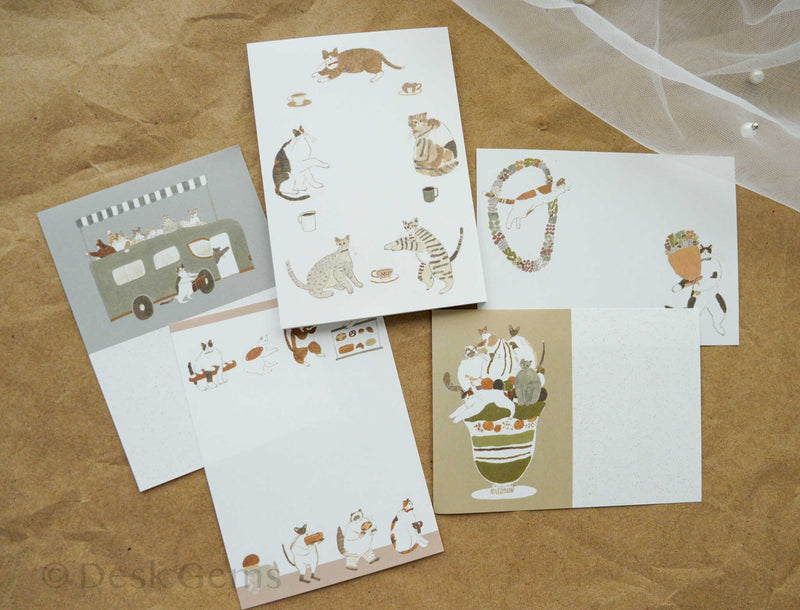 Shoichiro Tobimatsu Memo Pad - Cats
