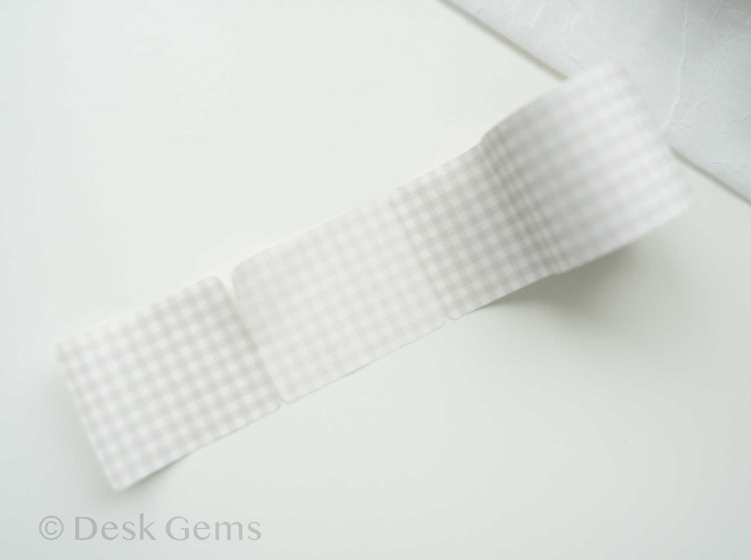 Papier Platz Sticky Note Roll - Check - Brown