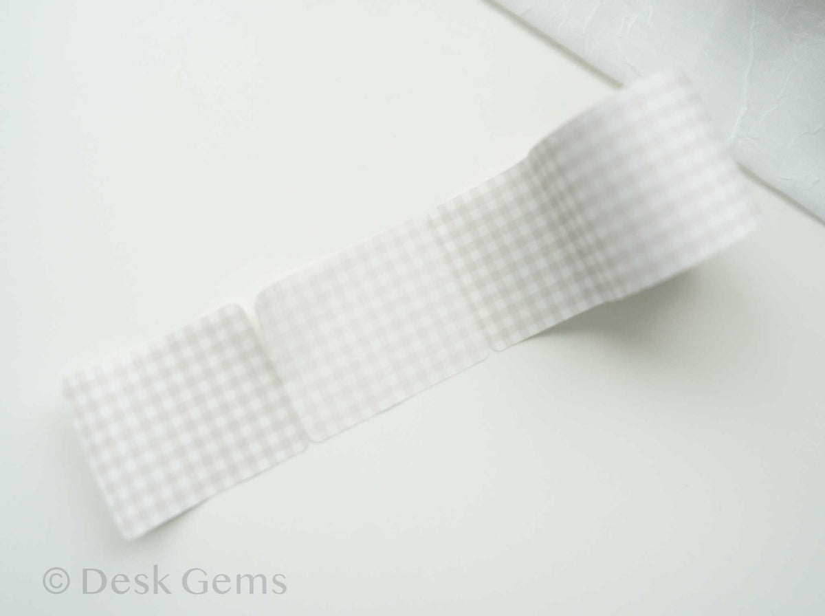 Papier Platz Sticky Note Roll - Check - Brown